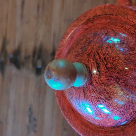 Unique & Vintage Red Enamel Fondue Pot - Picture 5 of 10